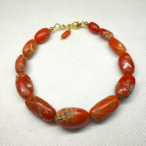 Antique Handmade Natural Italian Red Coral Bracelet - Handmade Gold Plated Jewelry Bracelets