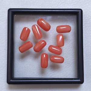 Natural Pink Oval Coral Cabochon , Pink Coral Gemstones , Oval Coral Cabochon, Coral Flat Back Cabochon for Jewelry Making 4x5mm to 8x9mm