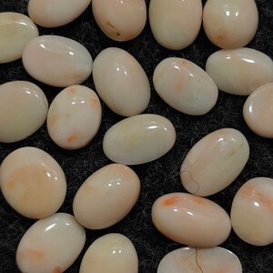 Natural Pink Oval Coral Cabochon lot, Pink Coral Gemstones, Oval Coral Cabochon, Coral Flat Back Cabochon Jewelry Making 7X8mm to 10X13mm