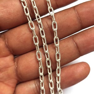 Unique Design Silver chain, Chunky 925 silver necklace, faceted chain necklace, Silver necklace, Italian machine made chain necklace