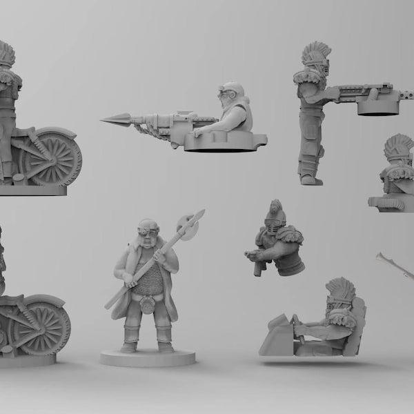 Wastelands Town Guard - Gaslands / 20mm scale 3D printed resin miniatures