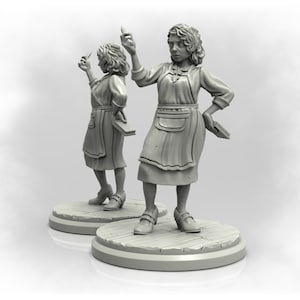 Waitress - Beyond the Veil Cthulhu Mythos Miniatures (3D printed resin models sculpted by Adaevy Creations)