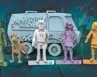 Pesky Kids and Van - 28mm scale 3D printed resin miniatures