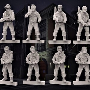 Ghost Hunters and Ghosts x10 - 28mm Maßstab 3D gedruckte Resin Miniaturen