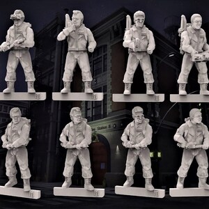 Ghost Hunters and Ghosts x10 - 28mm scale 3D printed resin miniatures