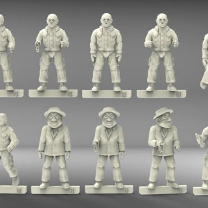 Plastine Automatons - 28mm scale 3D printed resin miniatures