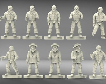 Plastine Automatons - 28mm scale 3D printed resin miniatures