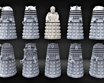 Space Pepperpot Machines -  28mm scale 3D printed resin miniatures x10