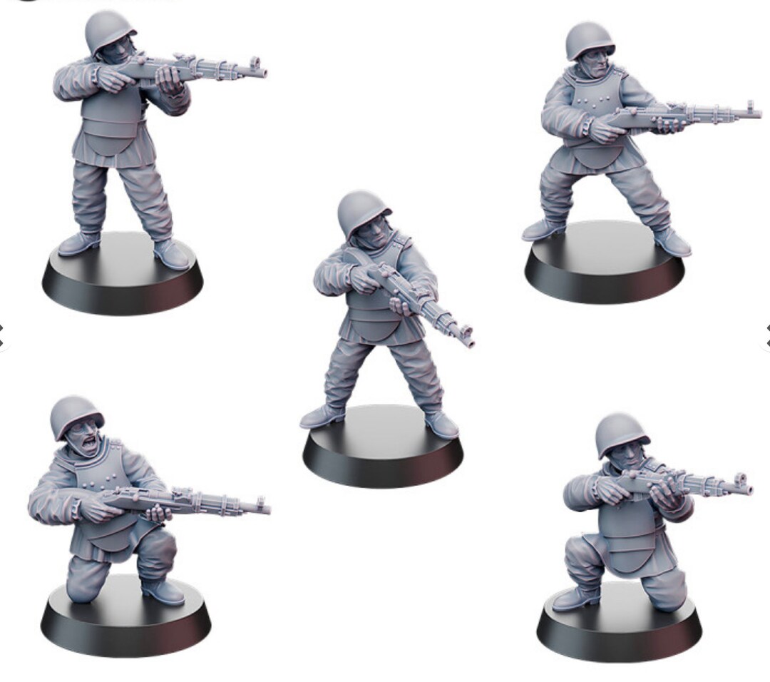 Squad D'Assault Engineers Soviétiques 28mm - Peints, Jeu Bolt Action WW2 - Neuf, Espagne