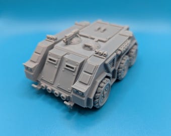 Wheeled Armoured Personel Carrier (APC) - 28mm / 32mm scale 3D printed model for science fiction wargaming