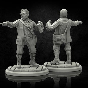 Expedition Leader Investigator - Cult of the Ancient Serpent - Cthulhu Mythos Miniatures (3D printed resin models by Adaevy Creations)