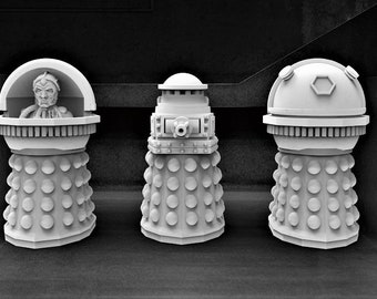 Space Pepperpot Machines Specialists -  28mm scale 3D printed resin miniatures x3