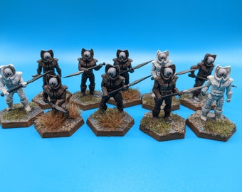 Dark Slayers -  28mm scale 3D printed resin miniatures x10