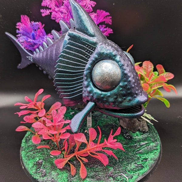 Aqua Warrior Horror Fish Submarine -  28mm scale 3D printed resin model