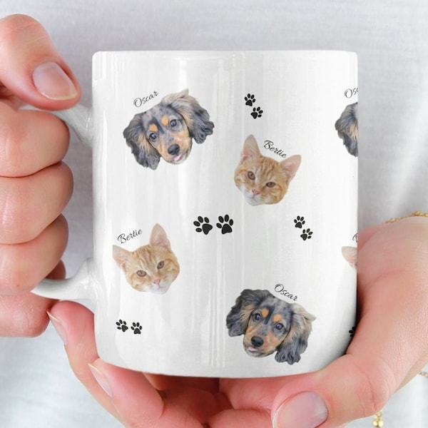 Personalised Pet Mug, Pet Face Mug, Pet Photo Mug, Custom Pet Mug, Custom Dog Cat Mug, Custom Pet Gifts, Fun Pet Gifts, Fun Cat Dog Mug