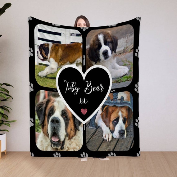 Personalised pet blanket sale