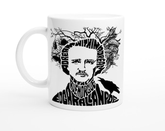 Tazza Edgar Allan Poe - Regali letterari Word Art