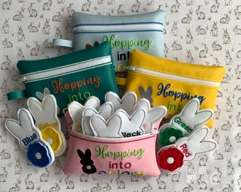 Bunny, Rabbit, Educational Game, Color Match, Quiet Play, Travel, Easter Basket Filler, Reading, Learning, Case Included, Learning Activity