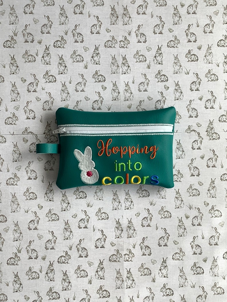 Lapin, Lapin, Jeu éducatif, Correspondance des couleurs, Jeu silencieux, Voyage, Remplisseur de panier de Pâques, Lecture, Apprentissage, Étui inclus, Activité d'apprentissage Teal