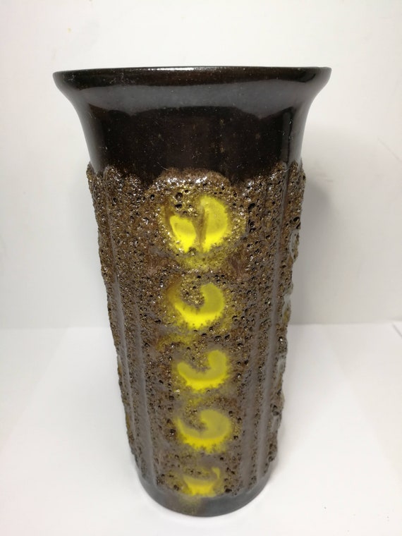 FAT LAVA Strehla 東ドイツ Strehlaの花瓶】Fat Lava 292 東ドイツ製