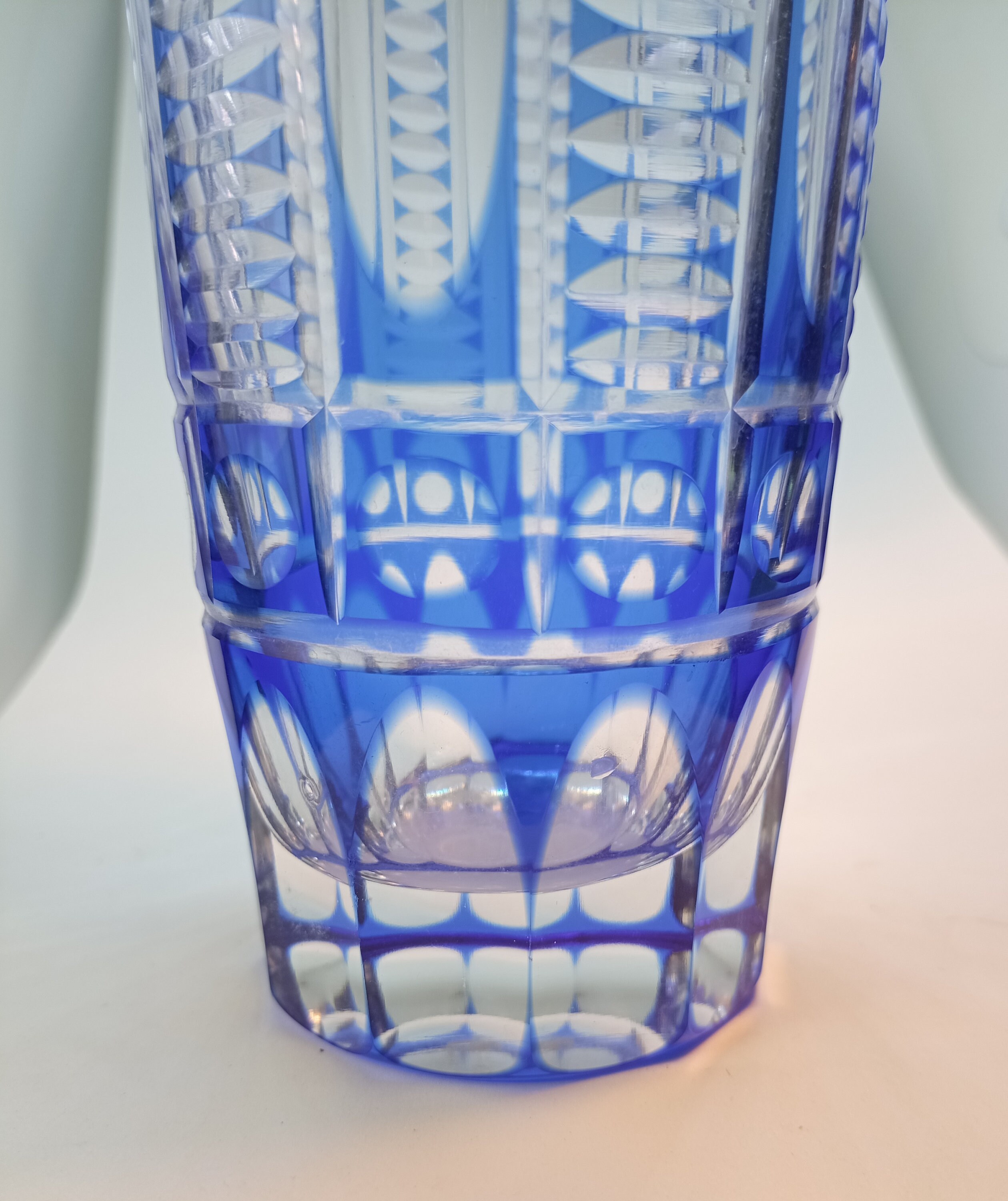 Bohemia Art Deco VASE Lead Glass by Johann Oertel Haida 1920