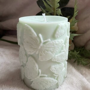 Butterfly Pillar Candle Butterfly Decor Symbolic Home Accents Nature-Inspired Candles Home Fragrance Gifts for Her Mothers Day image 7