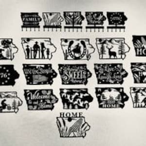 Iowa State Bundle for Plasma cutting DXF format
