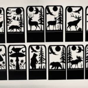 Book Shelf Ends !!!   Bundle   For plasma use.  DXF  Wildlife !!!