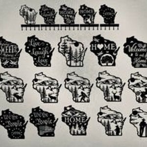 Wisconsin State Bundle For Plasma cutting DXF format
