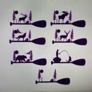 Oar Bundle wildlife for plasma in dxf SVG animals nature paddles