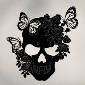 Skull Butterfly scene