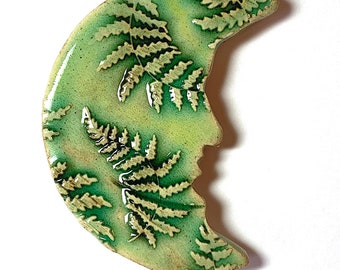 Fern Moon Magnet 3 inches