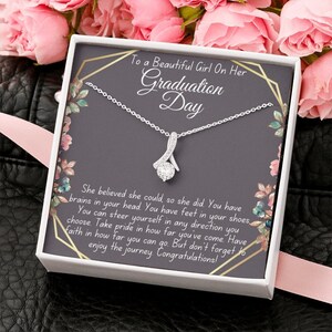 Graduation Ketting Voor Haar | Graduation Gift Ketting | Middelbare schoolklas van 2022 | Senior Afstudeercadeau | Diploma-uitreiking