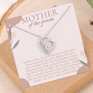 Madre dello sposo Regalo dalla sposa Madre dello sposo Collana Regalo per la suocera Regalo di nozze dalla sposa Collana Gioielli Carta