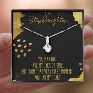 Stepdaughter Necklace | Wedding Gift | Step Daughter Gifts | Heart Necklace | Birthday Gift Ideas | Love Necklace | Blended Family | Blend