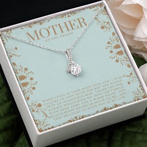 Madre dello sposo / Regalo della sposa / Collana della madre dello sposo / Regalo per la suocera / Regalo di nozze dalla sposa Collana Jewelry Card