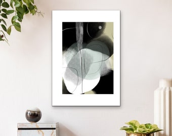 Abstract art signed art work by Maria Lans Fine art print "Abstract V" wall art, interior decor, , wall art, wall decor, giclée