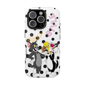 Cartoon Character Phone Case - Fun, Chic and Durable Magnetic Tough Cases, Retro Style, Gift for Fans, Colorful Accessories, Holiday Present