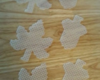 Plastic canvas fall cutouts