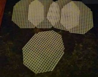 Plastic canvas Easter egg cutouts
