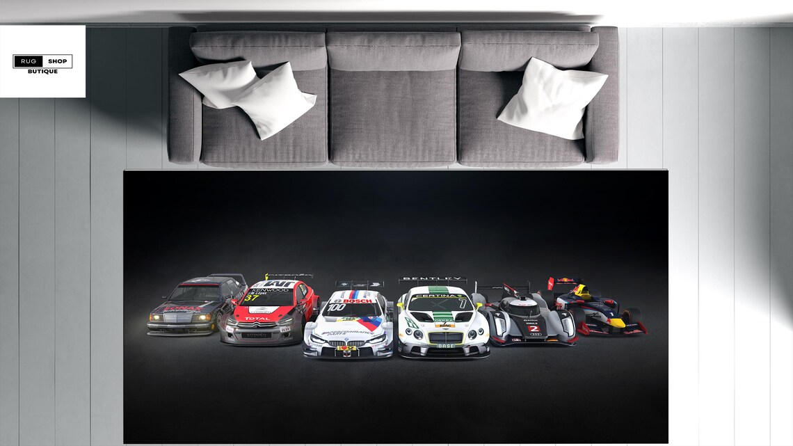 Sim Racing Rug, Modern Rug, Abstract Picture Rugs, Minimalist Rug, for ...