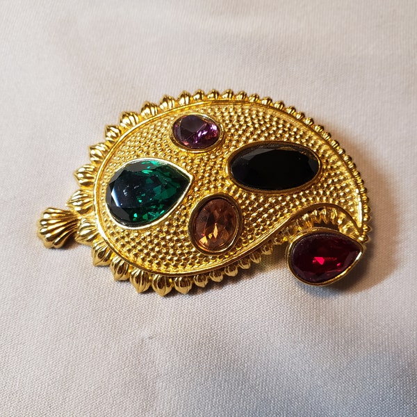 Edgar Berebi Rhinestone Brooch