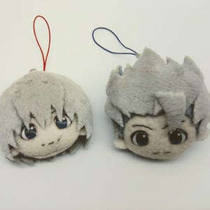 Devil May Cry 3 Dante Vergil DMC3 Plush Face Swing Charm MADE TO ORDER Handmade Felt Keyring Plush