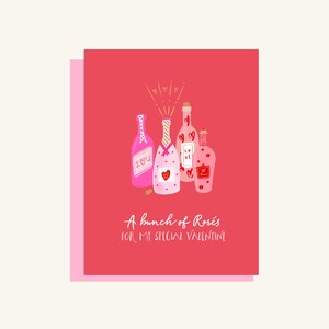 Une grappe de rosés pour la Saint-Valentin - Carte de voeux