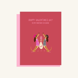 Mon partenaire dans le crime Saint-Valentin - Carte de voeux