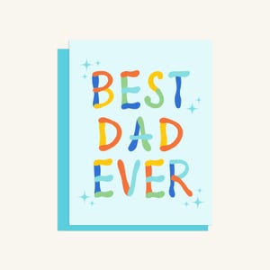 Meilleur papa de tous les temps - Carte pour la fête des pères