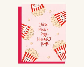 You make my heart pop - Happy Valentines Day