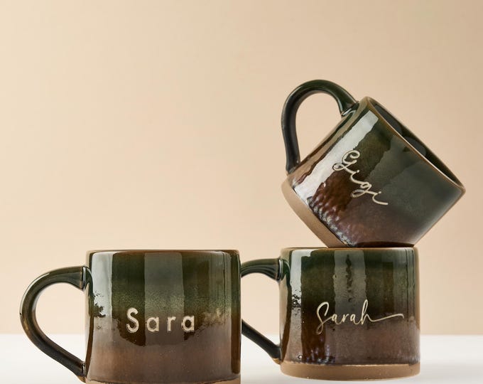 Personalised ceramic glazed Mug | laser engraved mug | glazed mugs | birthday gift | Christmas gift | gifts for her | gifts for him