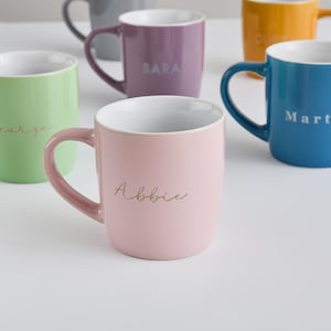 Personalized Laser Engraved Ceramic Mug: Custom Message Gift