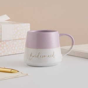 Personalised Wedding Party Engraved Mugs – Bride, Groom, Bridesmaid, Groomsman, Father of the Bride – Custom Engraved Wedding Keepsake Gift